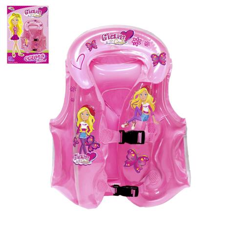 Colete Inflável Infantil Glam Girls c/ Encosto - 131216 - Wellmix é boa?
