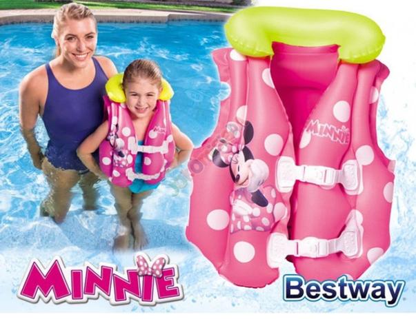 Colete inflável infantil minnie - Etitoys Menor preço em Colete inflável infantil minnie - Etitoys