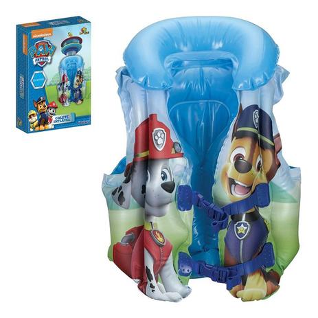 Colete Inflável Infantil para Piscina Patrulha Canina - Art brink Menor preço em Colete Inflável Infantil para Piscina Patrulha Canina - Art brink