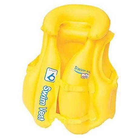 Colete Inflável Swin Safe Amarelo Bel Lazer (Passo B) - Bel life Menor preço em Colete Inflável Swin Safe Amarelo Bel Lazer (Passo B) - Bel life