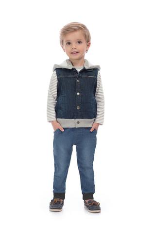 colete jeans bebe feminino