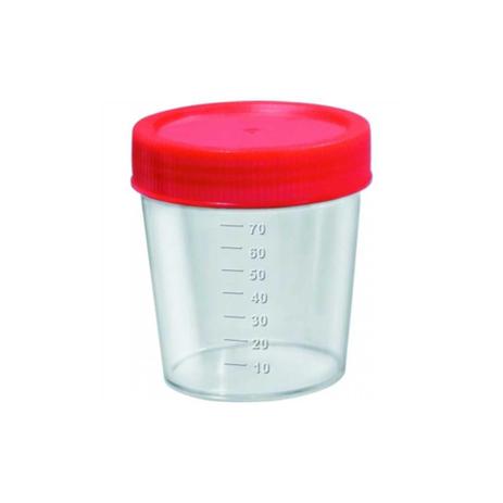 Coletor 80ml Estéril J.Prolab Tampa 14mm Vermelha sem Pá (Pacote Com 100) Menor preço em Coletor 80ml Estéril J.Prolab Tampa 14mm Vermelha sem Pá (Pacote Com 100)