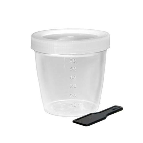 Coletor 80ml Não Estéril J.Prolab Tampa 9mm Branca com Pá Granel (Pacote Com 100) Menor preço em Coletor 80ml Não Estéril J.Prolab Tampa 9mm Branca com Pá Granel (Pacote Com 100)