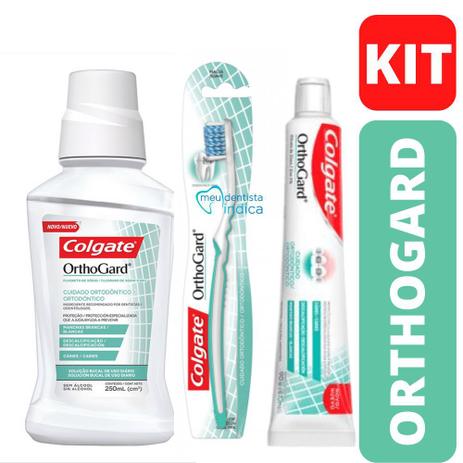 COLGATE - Kit Orthogard (Enxaguatório 250 ml + Creme Dental + Escova) Menor preço em COLGATE - Kit Orthogard (Enxaguatório 250 ml + Creme Dental + Escova)