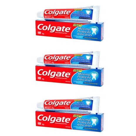 Colgate Mpa Caries Menta Refrescante Creme Dental 90g (Kit C/03) é boa?