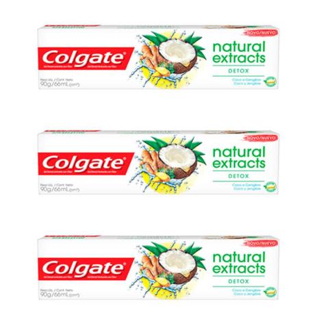 Colgate Naturals Detox Creme Dental 90g (Kit C/03) Menor preço em Colgate Naturals Detox Creme Dental 90g (Kit C/03)