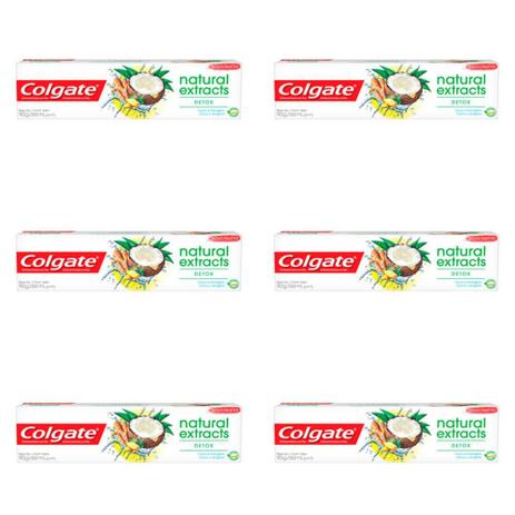 Colgate Naturals Detox Creme Dental 90g (Kit C/06) Menor preço em Colgate Naturals Detox Creme Dental 90g (Kit C/06)