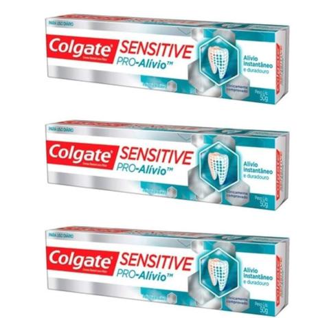 Colgate Pro Alivio Sensitive Creme Dental 50g (Kit C/03) é ruim? Colgate Pro Alivio Sensitive Creme Dental 50g (Kit C/03) é boa?