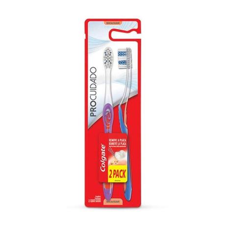 Colgate Pro Cuidado Escova Dental C/2 Menor preço em Colgate Pro Cuidado Escova Dental C/2