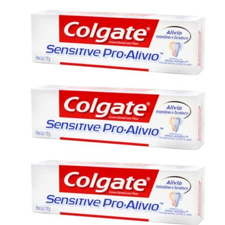 Colgate Sensitive Creme Dental Branqueador 110g (Kit C/03) Menor preço em Colgate Sensitive Creme Dental Branqueador 110g (Kit C/03)