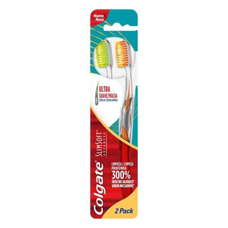 Colgate Slim Soft Advance Escova Dental C/2 Menor preço em Colgate Slim Soft Advance Escova Dental C/2