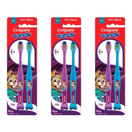 Colgate Tandy Escova Dental Infantil C/2 (Kit C/03) Menor preço em Colgate Tandy Escova Dental Infantil C/2 (Kit C/03)