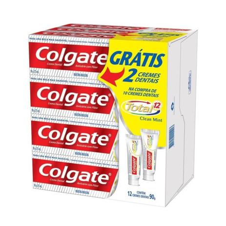 Colgate Total 12 Clean Mint Creme Dental 12x90g é boa?