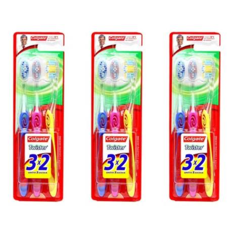 Colgate Twister Escova Dental Ultra Compacta C/ 3 (Kit C/03) Menor preço em Colgate Twister Escova Dental Ultra Compacta C/ 3 (Kit C/03)