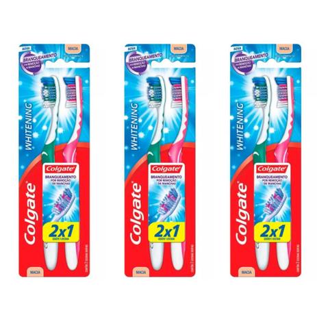 Colgate Whitening Escova Dental C/2 (Kit C/03) Menor preço em Colgate Whitening Escova Dental C/2 (Kit C/03)
