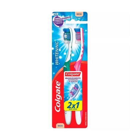 Colgate Whitening Escova Dental C/2 Menor preço em Colgate Whitening Escova Dental C/2