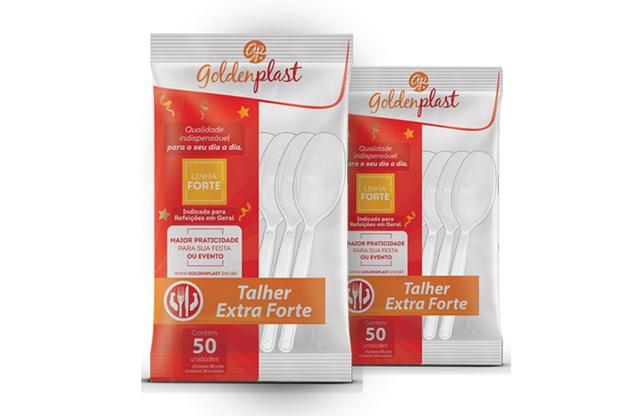 Colher Extra Forte p/ Refeição Goldenplast Cx. c/ 1.000 Unidades Menor preço em Colher Extra Forte p/ Refeição Goldenplast Cx. c/ 1.000 Unidades