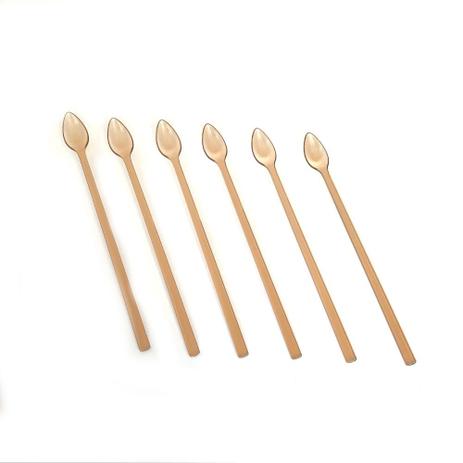 Colher Longa Em Acrílico Caramelo Para Suco e Coquetel RH008 - Infinity Menor preço em Colher Longa Em Acrílico Caramelo Para Suco e Coquetel RH008 - Infinity