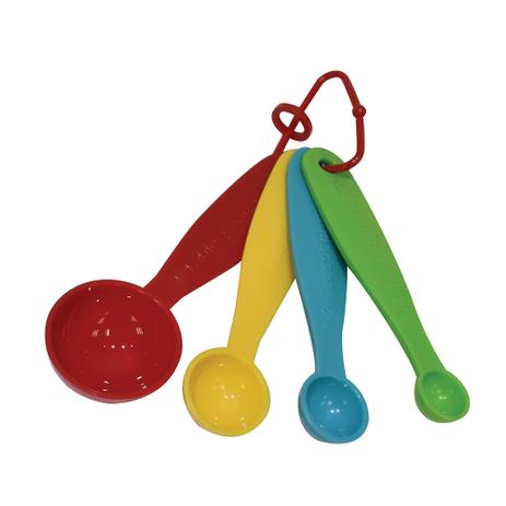 Colher medidora de plástico Fackelmann color 4 peças - 27319 Menor preço em Colher medidora de plástico Fackelmann color 4 peças - 27319