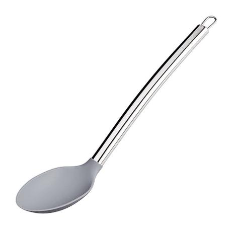 Colher Para Arroz em Silicone - Cinza - Euro - Euro home Menor preço em Colher Para Arroz em Silicone - Cinza - Euro - Euro home
