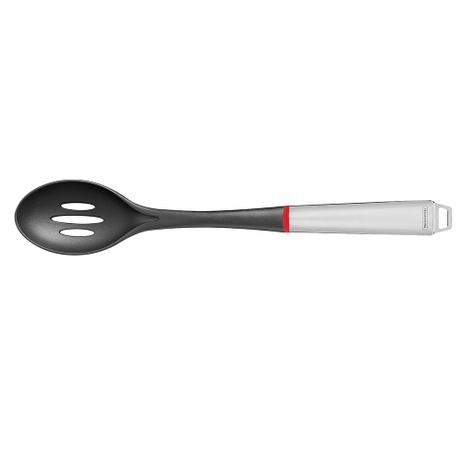 Colher para Arroz Perfurada de Nylon com Cabo em Aço Inox Moderne Tramontina - 34 Cm Menor preço em Colher para Arroz Perfurada de Nylon com Cabo em Aço Inox Moderne Tramontina - 34 Cm
