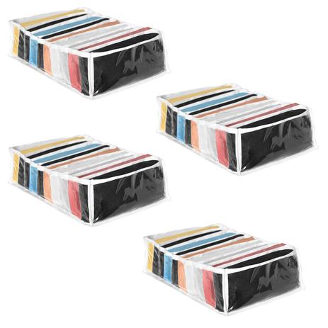 Colmeia Organizadora de Roupa Camisetas Gavetas Transparente 25x35x10 10 Divisórias Kit 4 Unidades - 123 Organizei Menor preço em Colmeia Organizadora de Roupa Camisetas Gavetas Transparente 25x35x10 10 Divisórias Kit 4 Unidades - 123 Organizei