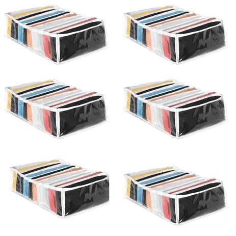 Colmeia Organizadora de Roupa Camisetas Gavetas Transparente 25x35x10 10 Divisórias Kit 6 Unidades - 123 Organizei Menor preço em Colmeia Organizadora de Roupa Camisetas Gavetas Transparente 25x35x10 10 Divisórias Kit 6 Unidades - 123 Organizei