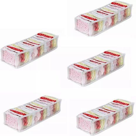 Colmeia Organizadora Gavetas kit Branco Bora 05pçs - Bora Organizar Menor preço em Colmeia Organizadora Gavetas kit Branco Bora 05pçs - Bora Organizar