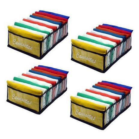 colmeia organizadora de camisetas