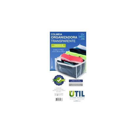 Colmeia Organizadora Transparente Tam M - 10Cm X 20Cm X 30Cm - Util Menor preço em Colmeia Organizadora Transparente Tam M - 10Cm X 20Cm X 30Cm - Util