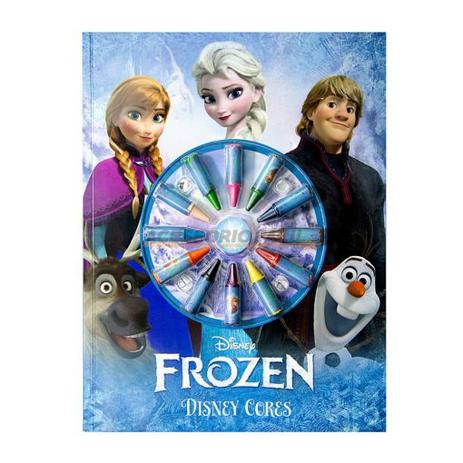 Colorir Frozen - Disney Cores Com Giz de Cera - Livro Menor preço em Colorir Frozen - Disney Cores Com Giz de Cera - Livro