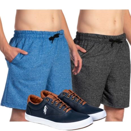 Combinado 2 Shorts Masculino Moletim Liso e Tênis Polo Way Casual Sapatenis  Confortável - Efect - Calçados Masculinos - Magazine Luiza