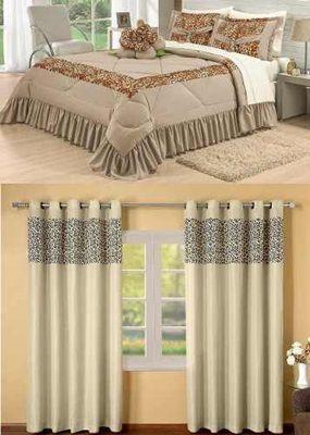 Combinado cobre leito Casal King Selvagem com uma cortina de 3 metros 5 peças- Bege - Colleone é ruim? Combinado cobre leito Casal King Selvagem com uma cortina de 3 metros 5 peças- Bege - Colleone é boa?