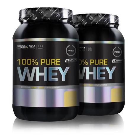 Combo 100 Pure Whey - Probiótica Menor preço em Combo 100 Pure Whey - Probiótica