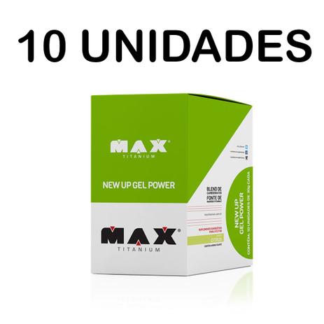 Combo 10x New Up Gel Power - 10 Sachês - Max Titanium Menor preço em Combo 10x New Up Gel Power - 10 Sachês - Max Titanium