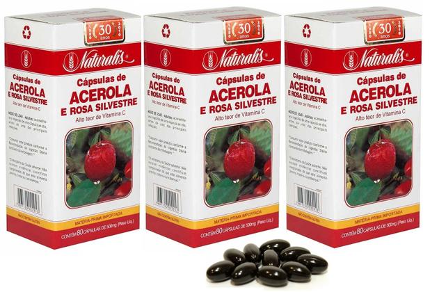 Combo 2 Acerolas e Rosa Silvestre 80 Cápsulas - Naturalis é ruim? Combo 2 Acerolas e Rosa Silvestre 80 Cápsulas - Naturalis é boa?