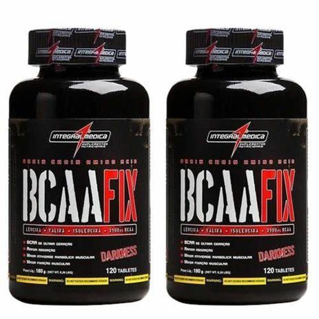 Combo 2 - Bcaa Fix Darkness - 120 Tabletes - Integralmédica - Iridium Menor preço em Combo 2 - Bcaa Fix Darkness - 120 Tabletes - Integralmédica - Iridium