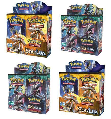 Combo 2 Box Booster Sol e Lua 1 + 2 Box Booster Sol e Lua 2 - Copag Menor preço em Combo 2 Box Booster Sol e Lua 1 + 2 Box Booster Sol e Lua 2 - Copag