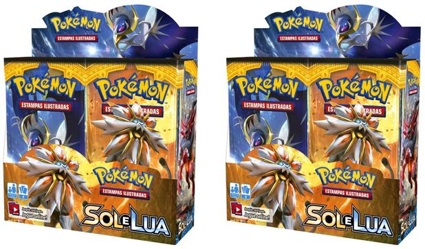Combo 2 Caixas Lacradas Box Booster Sol e Lua 1 Copag Menor preço em Combo 2 Caixas Lacradas Box Booster Sol e Lua 1 Copag