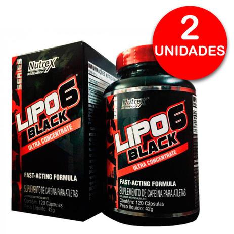 Combo 2 lipo 6 black 120 caps ultra concentrate - Nutrex Menor preço em Combo 2 lipo 6 black 120 caps ultra concentrate - Nutrex