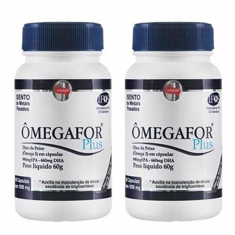 Combo 2 - ÔmegaFor plus - 120 Cápsulas - Vitafor é boa?