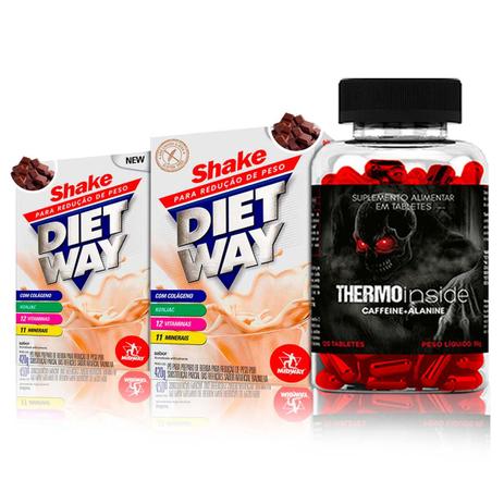 Combo 2x Diet Way Shake 420g + Thermo Inside 120 Caps - Int Lab/Midway é ruim? Combo 2x Diet Way Shake 420g + Thermo Inside 120 Caps - Int Lab/Midway é boa?