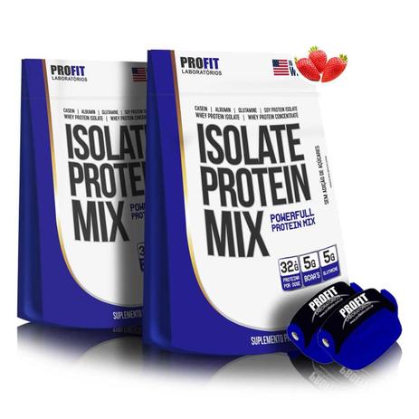 Combo 2x Isolate Protein Mix 900g Refil - Profit Menor preço em Combo 2x Isolate Protein Mix 900g Refil - Profit