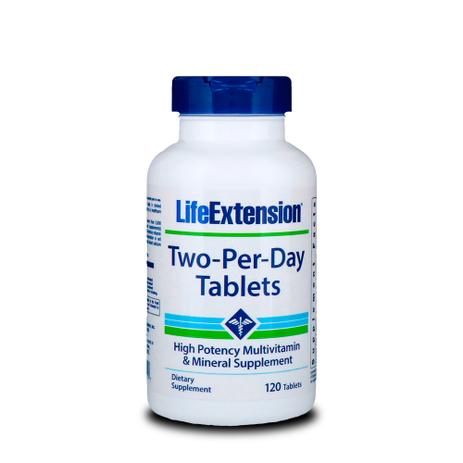 Combo 2x Unidades Two-per-day 120 TABS Life Extension Menor preço em Combo 2x Unidades Two-per-day 120 TABS Life Extension