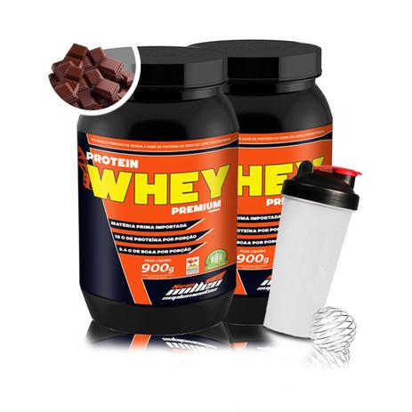 Combo 2x whey premium e coqueteleira - new millen Menor preço em Combo 2x whey premium e coqueteleira - new millen