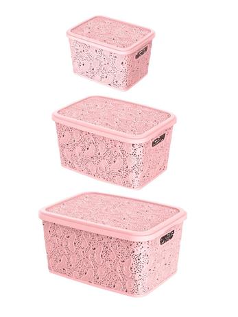 Combo 3 cestos organizadores multiuso p m g rosa uninjet é ruim? Combo 3 cestos organizadores multiuso p m g rosa uninjet é boa?