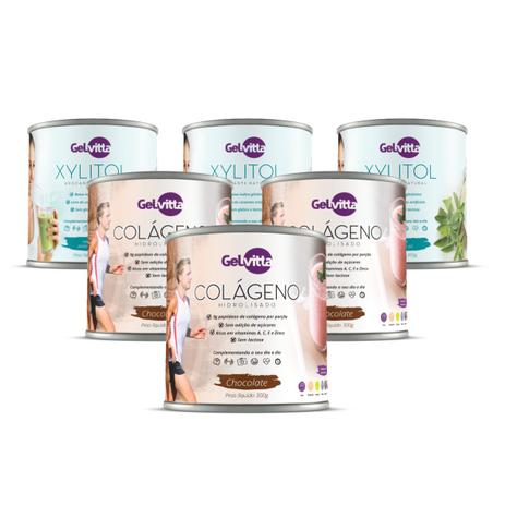 Combo 3 Colágenos Em Pó Sabor Chocolate + 3 Xylitol Gelvitta é boa?