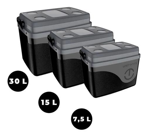 Combo 3 Cooler 30, 15 E 7.5 Litros Caixa Térmica Unitermi Menor preço em Combo 3 Cooler 30, 15 E 7.5 Litros Caixa Térmica Unitermi