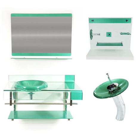 Combo 3 em 1 - Gabinete 90cm Inglaterra + Torneira Ibiza + Kit Banheiro Jerusalém - Ekasa Menor preço em Combo 3 em 1 - Gabinete 90cm Inglaterra + Torneira Ibiza + Kit Banheiro Jerusalém - Ekasa