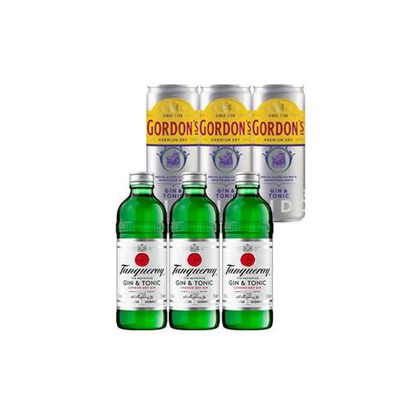 Combo 3 gin tanqueray london dry & tonic + 3 gin gordon's london dry & tonic Menor preço em Combo 3 gin tanqueray london dry & tonic + 3 gin gordon's london dry & tonic